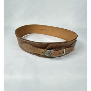 VTG 80 BANANA Republic BELT England Leather BOHO Fits Size 28/70